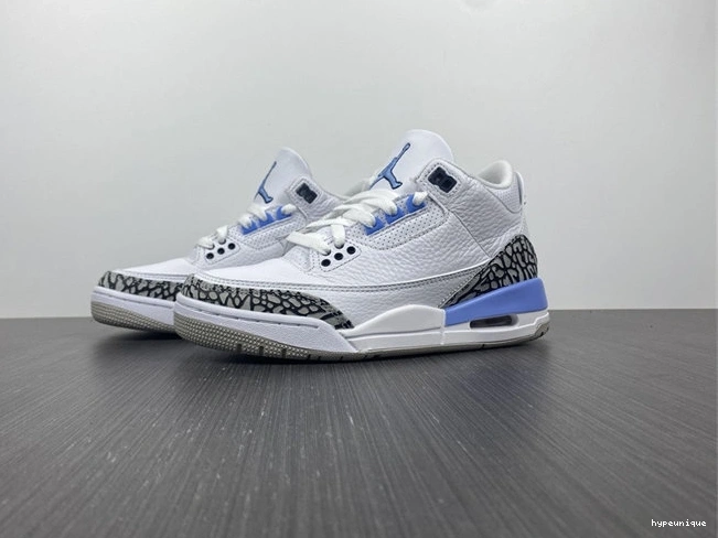 HYPE 3837 CT8532- Jordan3 Fashionable UNC 1028